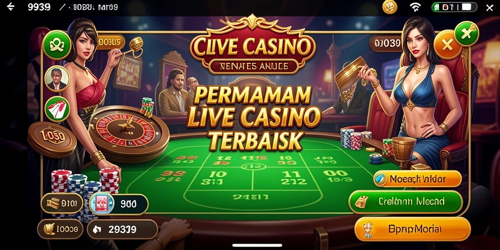 Tampilan gameplay Live Casino yang mengesankan di 9939.