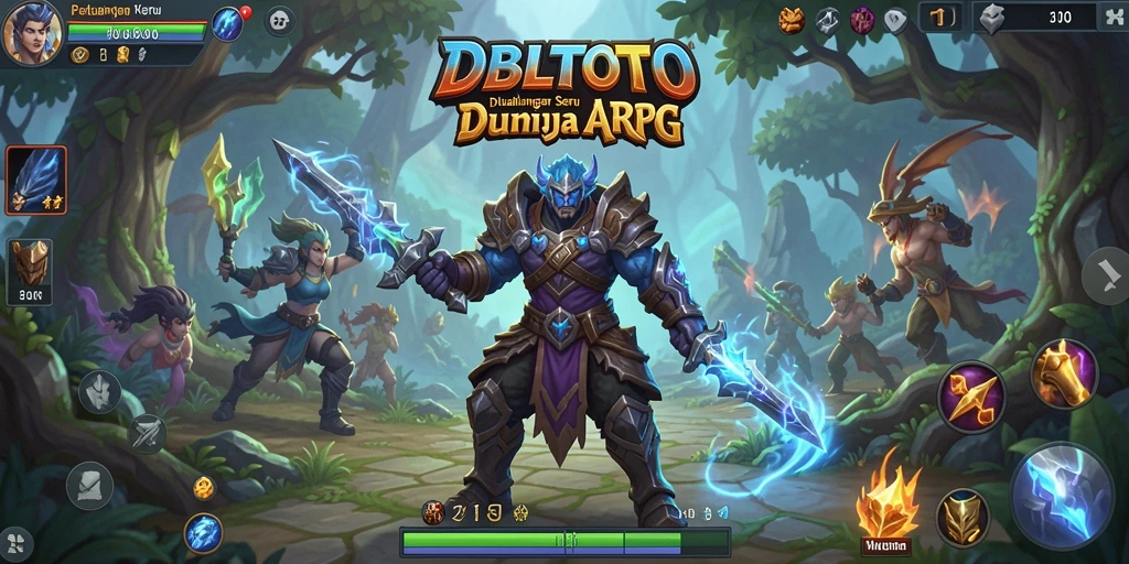 Tampilan gameplay DBLTOTO yang seru dengan aksi pertarungan intens.