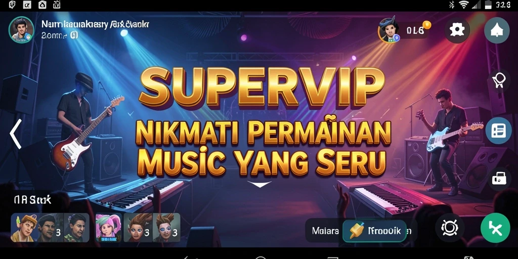 Tampilan gameplay interaktif dari SUPERVIP yang menyenangkan.