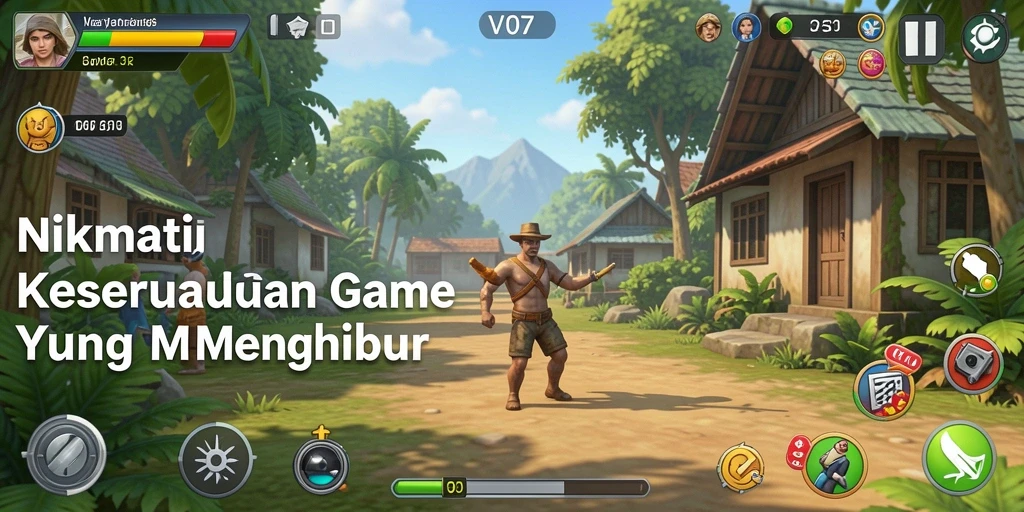 Screenshot V07 menunjukkan gameplay Casual yang seru dan menghibur.